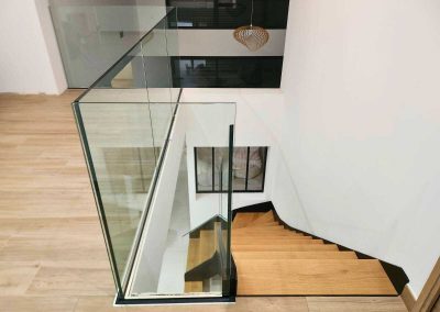 Garde corps verre + escalier